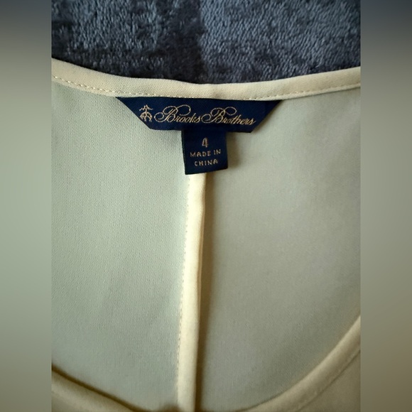 Brooks Brothers Cream Ruffle Blouse - Picture 6 of 8